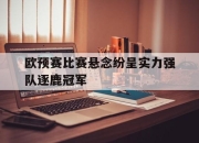 半岛体育官方网站-欧预赛比赛悬念纷呈实力强队逐鹿冠军