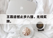 半岛体育官方网站-王磊遗憾止步八强，无缘奖牌。